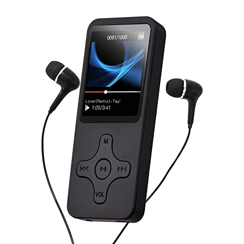 Gainty Reproductor MP4 portátil Reproductor de música MP3 con Auriculares Pantalla LCD Reproductor...