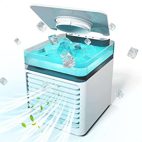 GHQYP Mini Climatizador Portatil Frio - Refresca, Humidifica Air Acondicionado Portatil, Bajo...