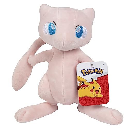 Pokémon Mew - Peluche de 8 pulgadas, con licencia oficial - Juguete de peluche suave y de calidad -...