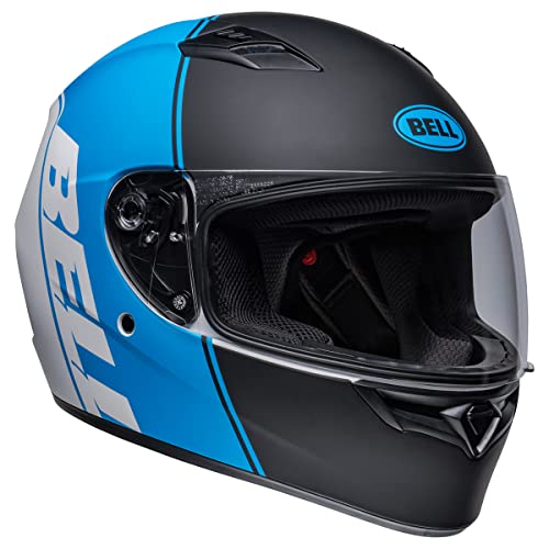 BELL - Casco completo Qualifier (Ascent Matte Negro/Cyan/Blanco - M)