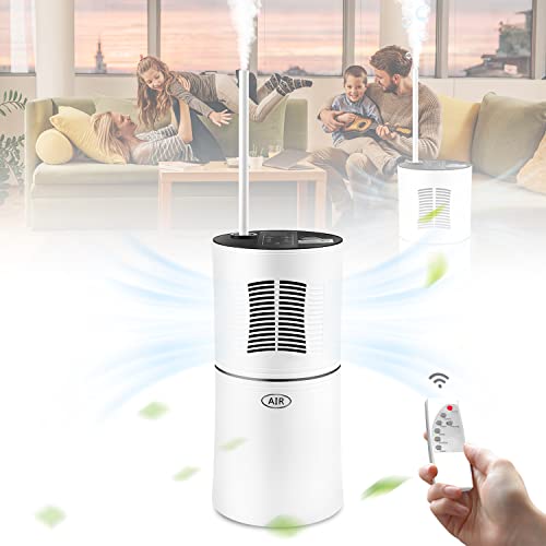 TERPORT Humidificador Purificador de Aire 2-en-1, Purificador de Filtro de Aire, Humidificador de...