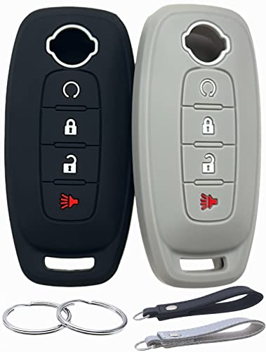 REPROTECTING Funda de goma de silicona compatible con Nissan Pathfinder Rogue 2023 2024 (4...