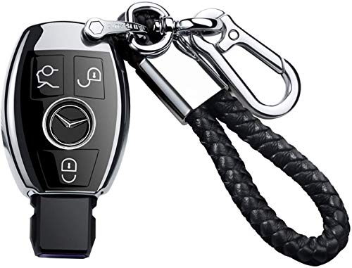 Tukellen Para llaveros Mercedes Benz con funda para llavero, funda especial de TPU suave, compatible...
