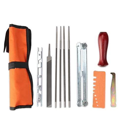 BENEGO - Kit universal de afilado de campo de motosierra con 5/32 pulgadas (4 mm) 3/16 pulgadas (5,2...