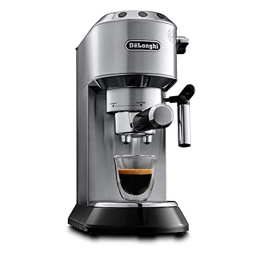 De'Longhi Dedica EC685M - Cafetera tipo barista de acero inoxidable para espresso, lungo y...