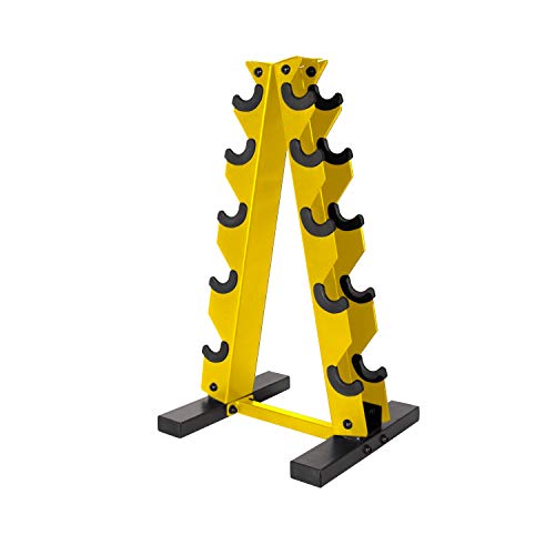 CAP Barbell - Soporte para mancuernas A-Frame, amarillo