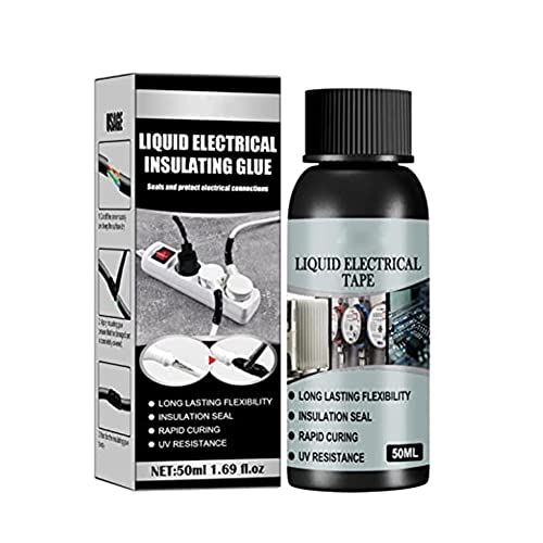 50ml Capa de goma aislante líquida, Pasta de tubo de cinta eléctrica aislante de secado rápido,...