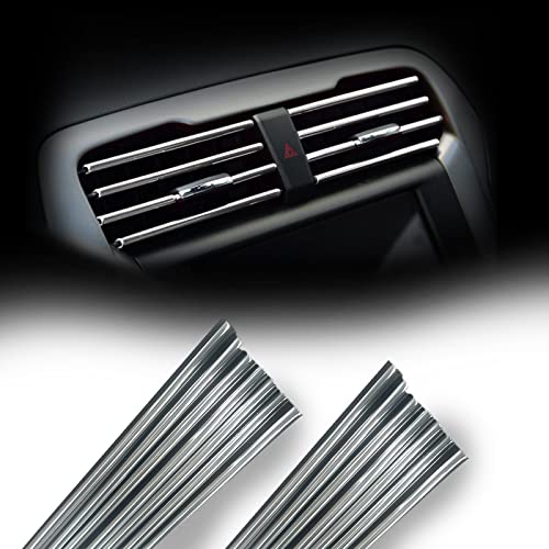 Smeyta - Juego de 20 tiras de salida de aire acondicionado para coche, universal, impermeable,...
