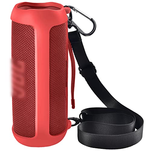 JBL FLIP 6 - Funda de silicona para altavoz Bluetooth portátil impermeable, funda de goma de piel...