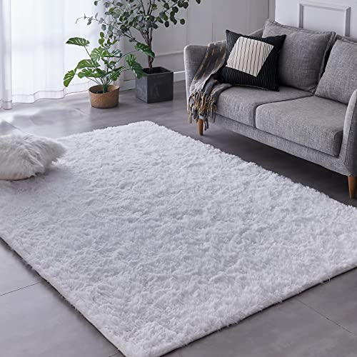 Tapete Tabayon de área, afelpado, de 2.4 x 3 m, para interiores, ultra suave, moderno, peludo,...