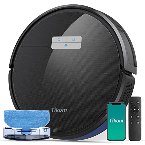 Tikom G8000 Pro Robot Vacuum and Mop Combo, 4500Pa Suction, 150Mins Max, Robotic Vacuum Cleaner with...