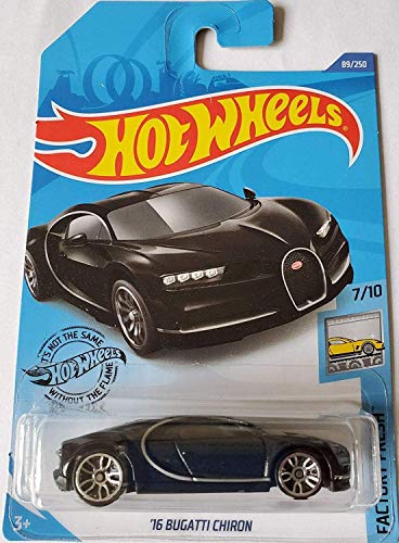 Hot Wheels - Bugatti Chiron '16 de Factory Fresh 2020, negro 89/250
