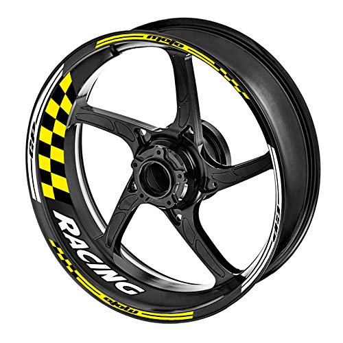 KETABAO Racing - Adhesivo para llantas de 17 pulgadas, compatible con YZF R1 R6 R3 R1M MT-09 Tracer...