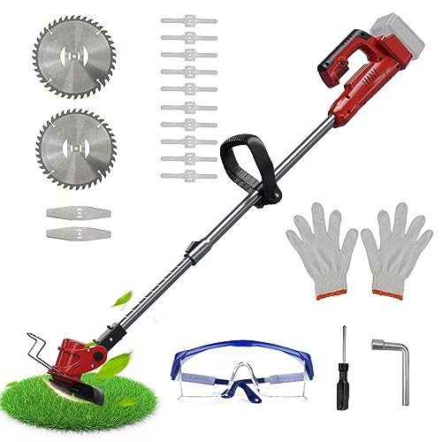 PEDONY - Recortadora de cuerdas inalámbrica, para Milwaukee de 18 V, batería de Weed Wacker,...