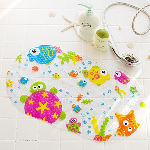SCHIB Alfombrillas de baño para niños – Alfombrilla de baño Grande Antideslizante de Dibujos...