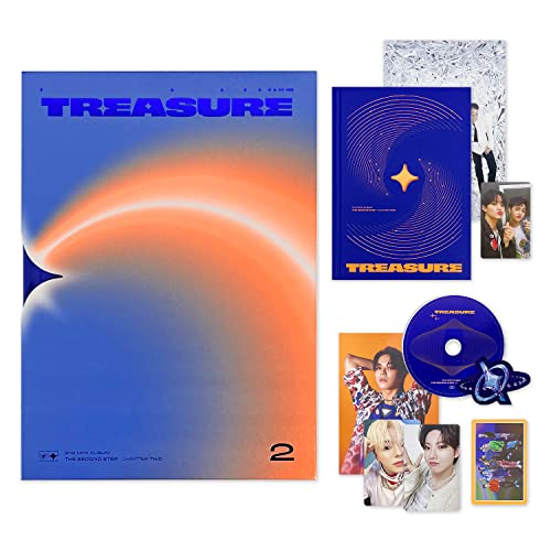 Treasure – [The Segund Step: CHAPTER TWO] (DEEP BLUE Ver.) CD + Photobook + Photocard + Selfie...