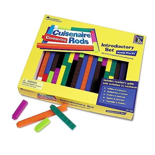 Learning Resources Set preliminar Connecting Cuisenaire Rods Introductory Set