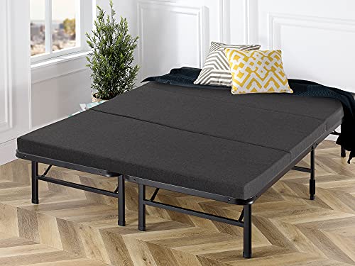 ZINUS Colchoneta triple plegable de espuma de 10 cm/Cama portátil /Colchón de juego/Cama para...