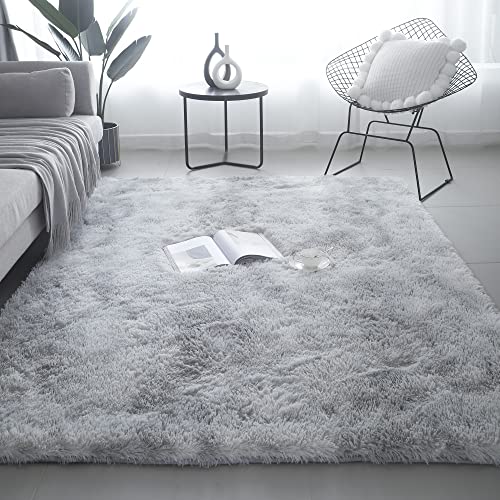 SHIPKEY Alfombra peluda extragrande de 240 x 300 cm para niñas y niños, alfombra de área,...