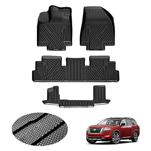 Mixsuper - Juego de revestimientos de piso para todo tipo de clima, para Nissan Pathfinder 2022-2023...