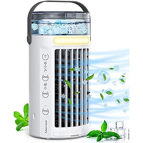 Ventilador Aire Frio Con Agua - Ultra Silencioso Aire Acondicionado PortáTil Sin Tubo Exterior -...