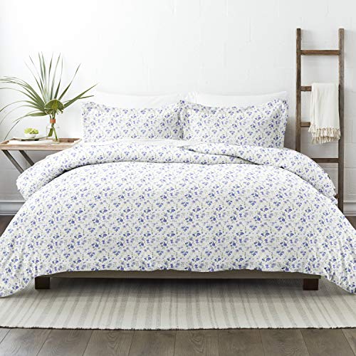 Hotel Collection ieh-duv-BLS-k-LB Home Collection Blossom 3 Piezas Juego de Funda nórdica, Azul...