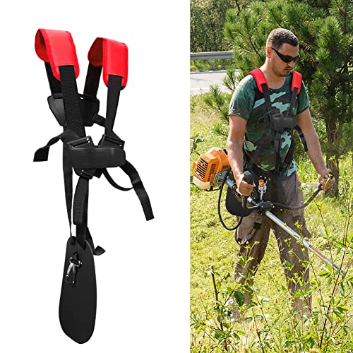 SunMon Trimmer Shoulder Strap - Cortacésped Trimmer Arnés Correa Doble Hombro con cinturón de...
