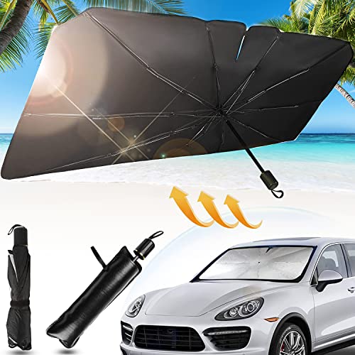 MCSWKEY Parasol para Parabrisas Automovil, Parasol para Parabrisas de Coche Frontal Plegable con...