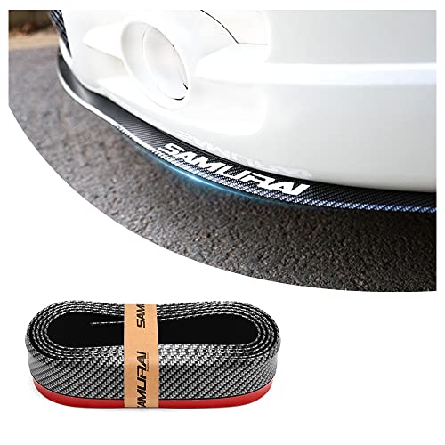 Protector de parachoques delantero de fibra de carbono para coche, versión mejorada, 8.2 pies de...