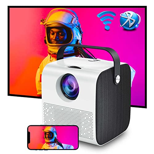 Proyector Portatil, Salange 9600 Lux WiFi Bluetooth Proyectores 1080P Mini （Actualización 2023）