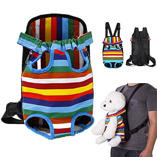 KIWOP Mochila Transportín Perro,Mochila Transportadora para Mascotas,Ajustable Bolsa Delantera para...