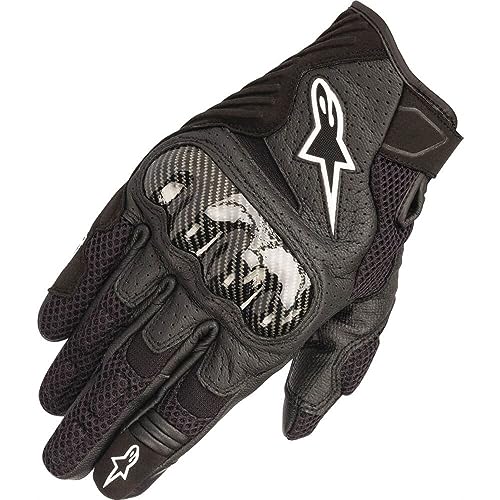 Alpinestars SMX-1 Air V2 - Guantes de piel ventilada, color negro, Negro, X-large