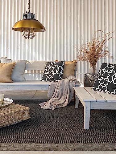 Mihran Alfombras para Recamara Café con Guarda | Alfombra Perfecta para Decoración Hogar Moderna y...