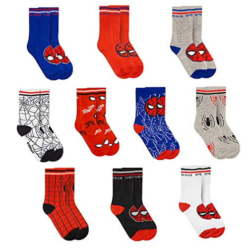 Calcetines De Spiderman Para Niño: De Algodón, Tallas 23-26, Diseño De Los Vengadores