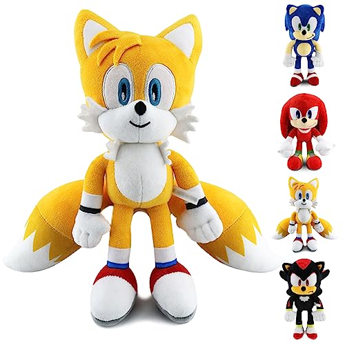 XIaoyaNgkejI Juguetes de Peluche de Sonic, 12 Pulgadas de Altura, Muñeco de Peluche de Erizo,...