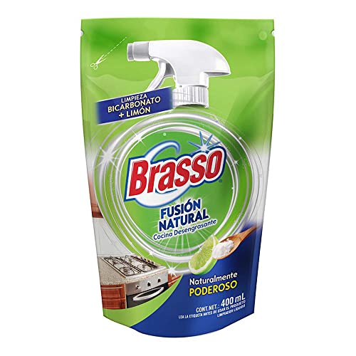 Brasso desengrasante para cocina repuesto Fusión Natural Limon+bicarbonato 400 ml