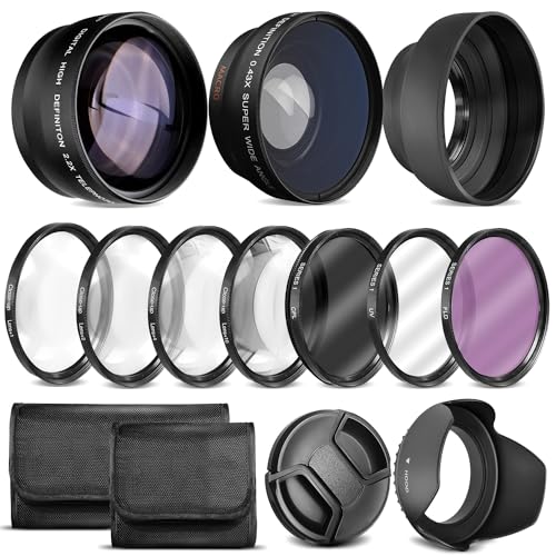 Ultra Deluxe Lens Kit for Canon Rebel T3, T5, T5i, T6, T6i, T7i, EOS 80D, EOS 77D Cameras with Canon...