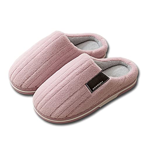 Pantuflas Casa Invierno - Parte Superior de Terciopelo, TPR Antideslizantes (Violeta 40-41)