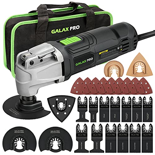 GALAX PRO - Kit multiherramienta oscilante de 2.4 amperios, 6 velocidades variables, con cambio de...
