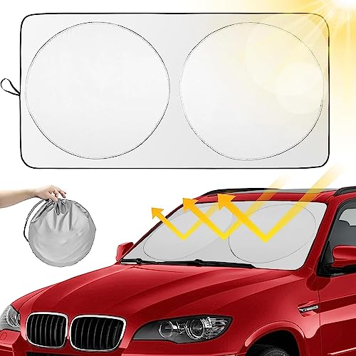 Parasoles de Coche,Parasol plegable para parabrisas de automóvil, para ventana delantera de...