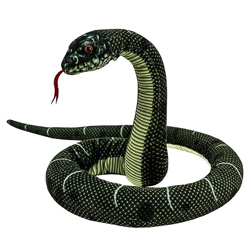 YOHAKI - Juguete de peluche de serpiente, lavable de 52 pulgadas, suave y lindo regalo para niños y...