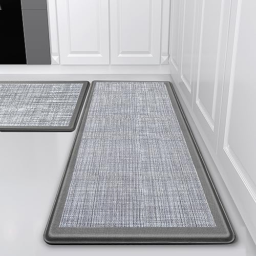 WEZVIX - Tapete de cocina antifatiga [2 unidades], alfombras y tapetes de cocina acolchados...