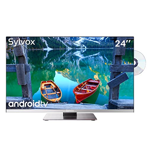SYLVOX TV de 24 Pulgadas de 12 voltios Smart TV FHD 1080P Reproductor de DVD ARC CEC WiFi Bluetooth...