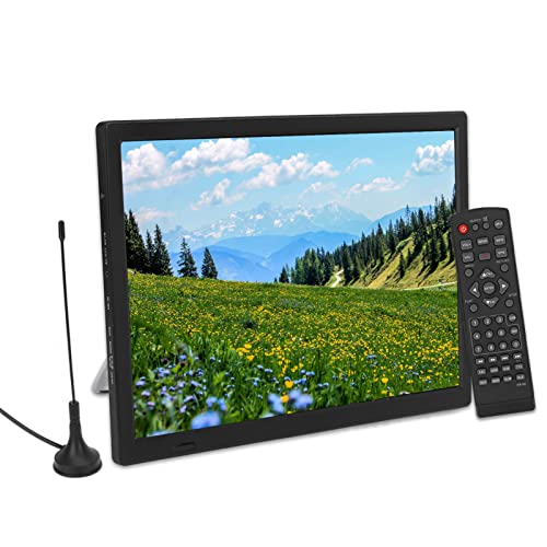 Acogedor TV de Pantalla Ancha Portátil 1080P de 15.5 Pulgadas, TV ATSC/TV Analógica/ATV, TV LED...