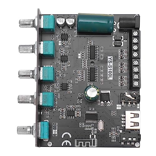 Placa Amplificadora de Potencia Bluetooth, Módulo Amplificador de Potencia de Audio 2,1 Canales...