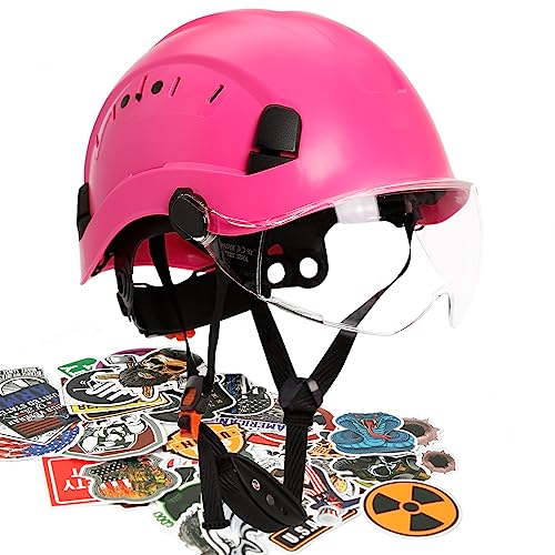 Aolamegs - Sombreros duros rosados para mujer, aprobado por la OSHA, ANSI Z89.1, sombrero duro de...