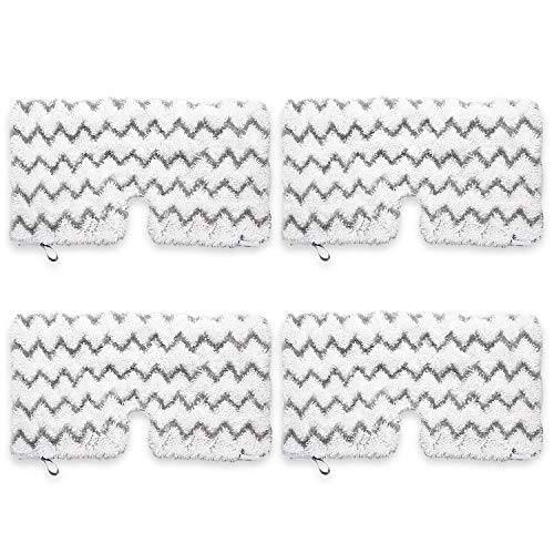 Paquete de 4 almohadillas de repuesto para fregona de vapor Shark Steam Pocket Mop S3500 Series...