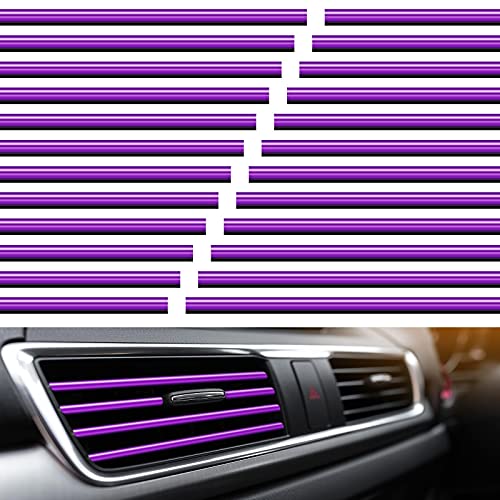 20 tiras de decoración de aire acondicionado para coche, universales, impermeables, plegables, para...