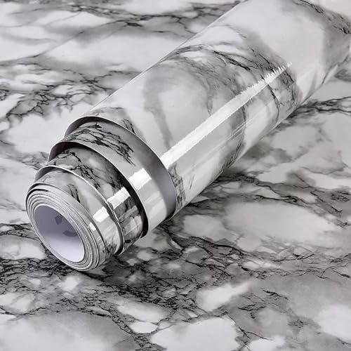 Papel Tapiz Marmol,15in*118in Tapiz para Pared Decorativo,Vinilo Impermeable&Resistente al...