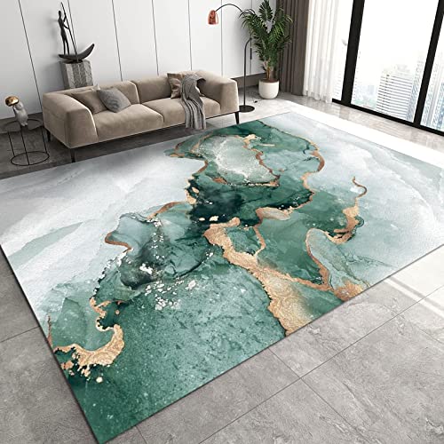 Mármol de Oro Verde Alfombras de área Grande, Arte Moderno Alfombras de Corredor, Tapete...